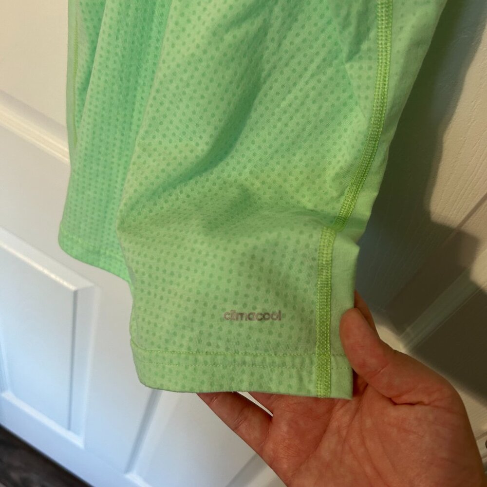 Adidas Aeroknit Women's Workout Tank, Green M - Picture 5 of 5